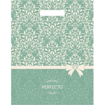 Мешок ПВД (выр.ручка) 370*300 (90мкр) Перфекто Нежность